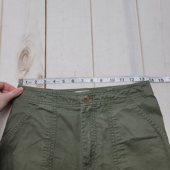 Abercrombie and Fitch high rise green cargo straight leg military pants utility - Picture 5 of 9